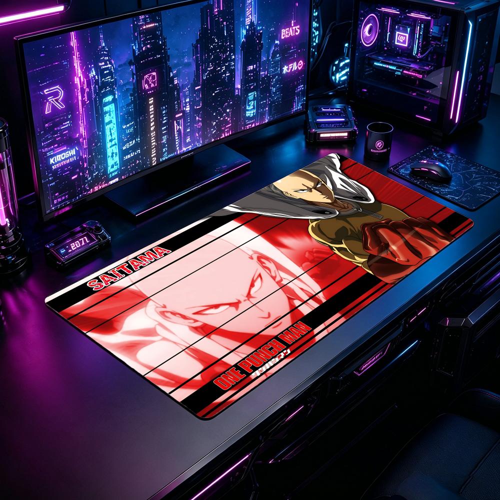 Desk Setup Laptop And Pc - Gaming Mouse Pad OOne-Punch Man Mouse