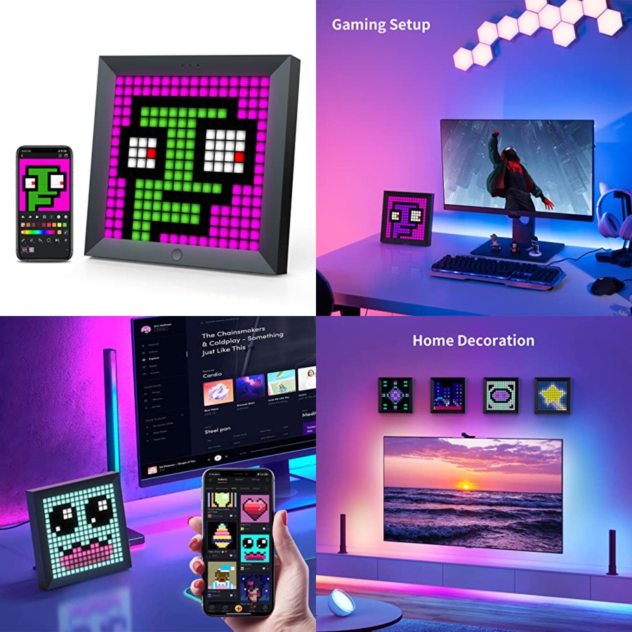 Desk Setup Light - LED Light Pixel Display Panel Suit