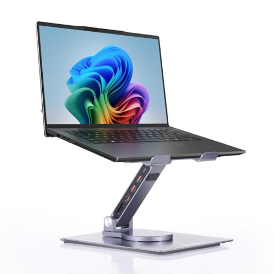 Desk Setup With Laptop - Desk setup laptop stand with aluminum