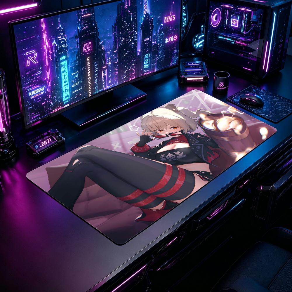 Desk Setup Laptop And Pc - BBurnice ZZZ Gaming Mouse Pad Mouse