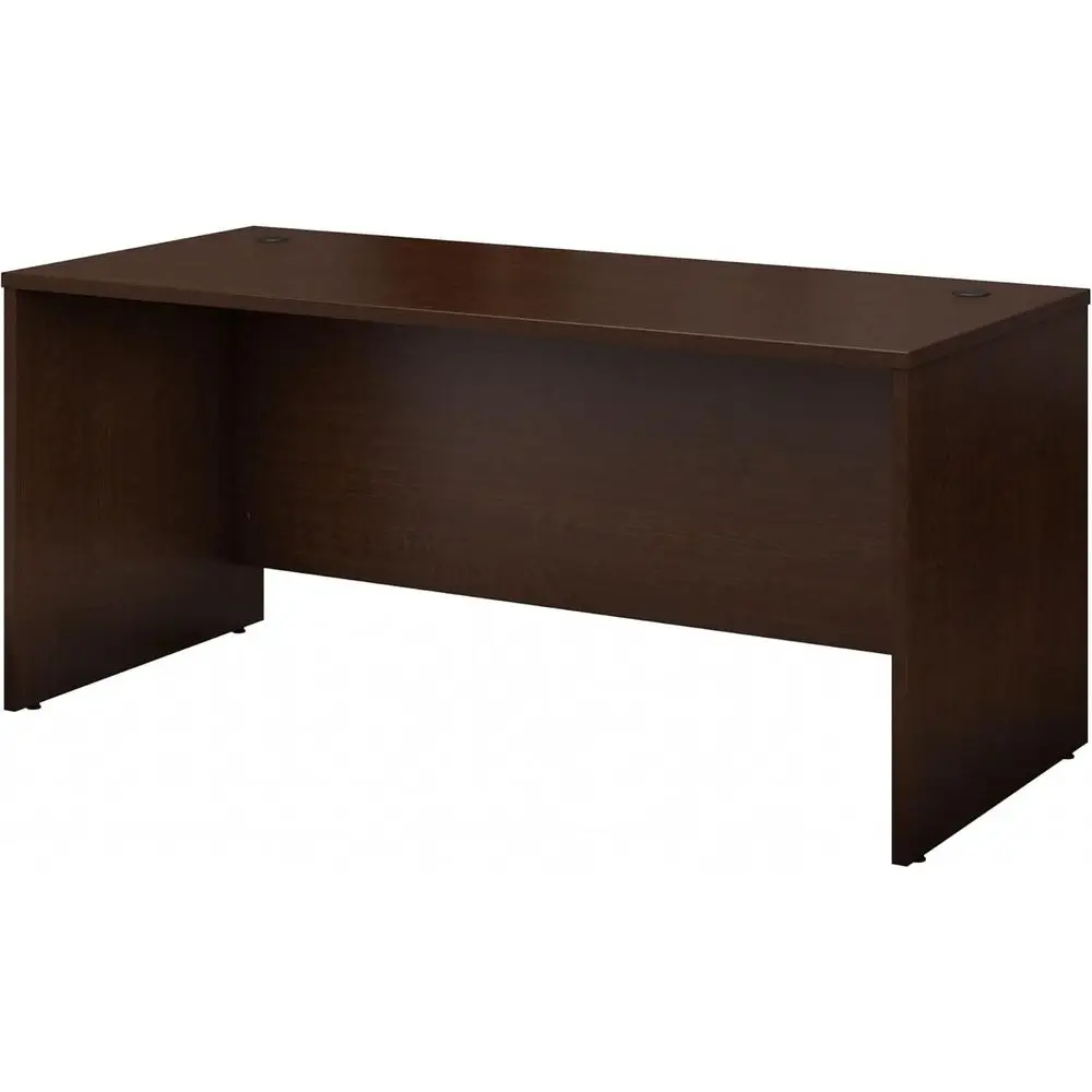 Desk Setup Workspace - 66W Mocha Cherry Office Desk, Ideal