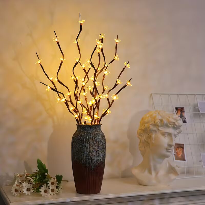 Desk Setup Light - 1/2PC 20LED Cherry Blossom Tree Branch