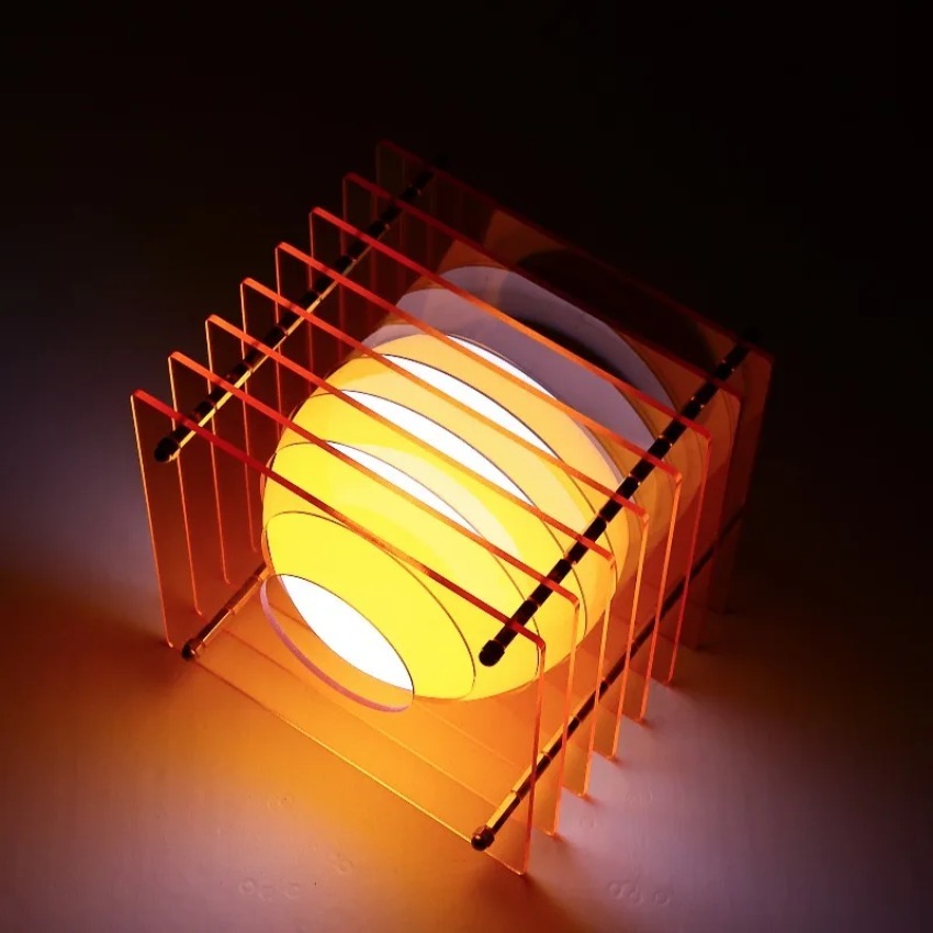 Desk Setup Light - DIY Moon Lamp Acrylic Thousand Layer