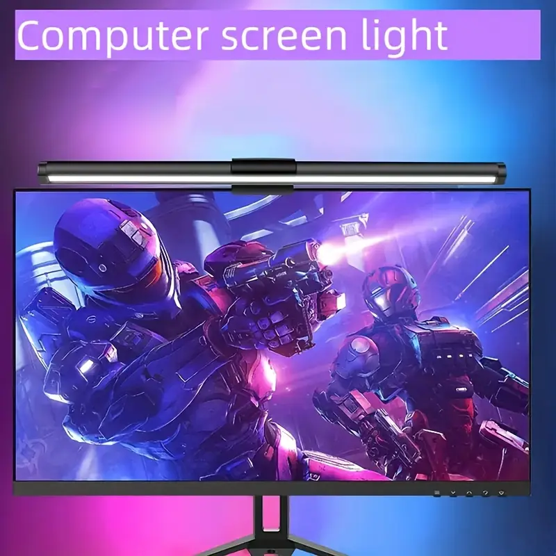 Desk Setup Light - 40CM RGB Atmosphere Table Lamp Computer