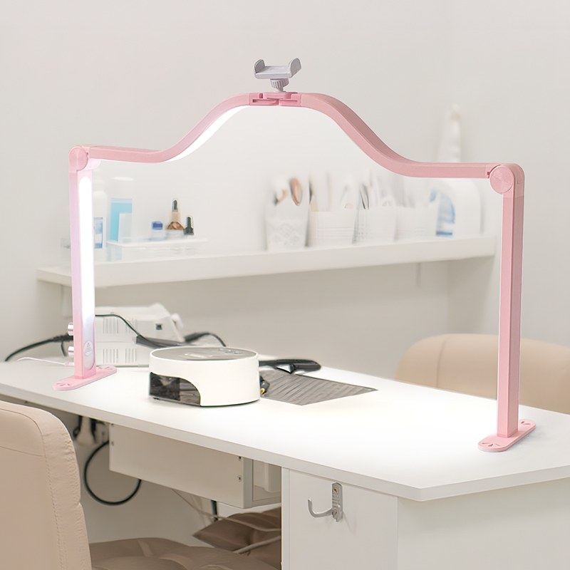 Desk Setup Light - 48W Half Moon Nail Lamp Double
