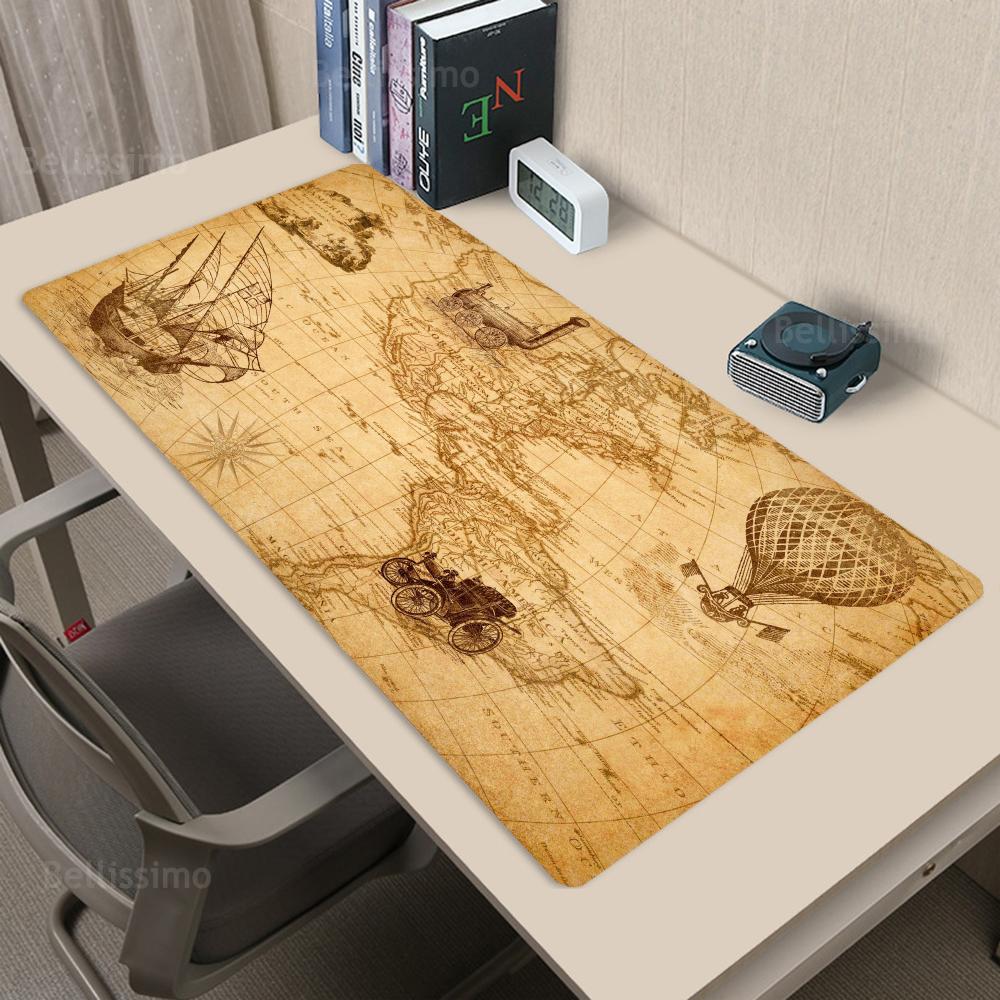 Old Map Office Supplies Rubber - Desk Setup Laptop And Pc 评论和价格