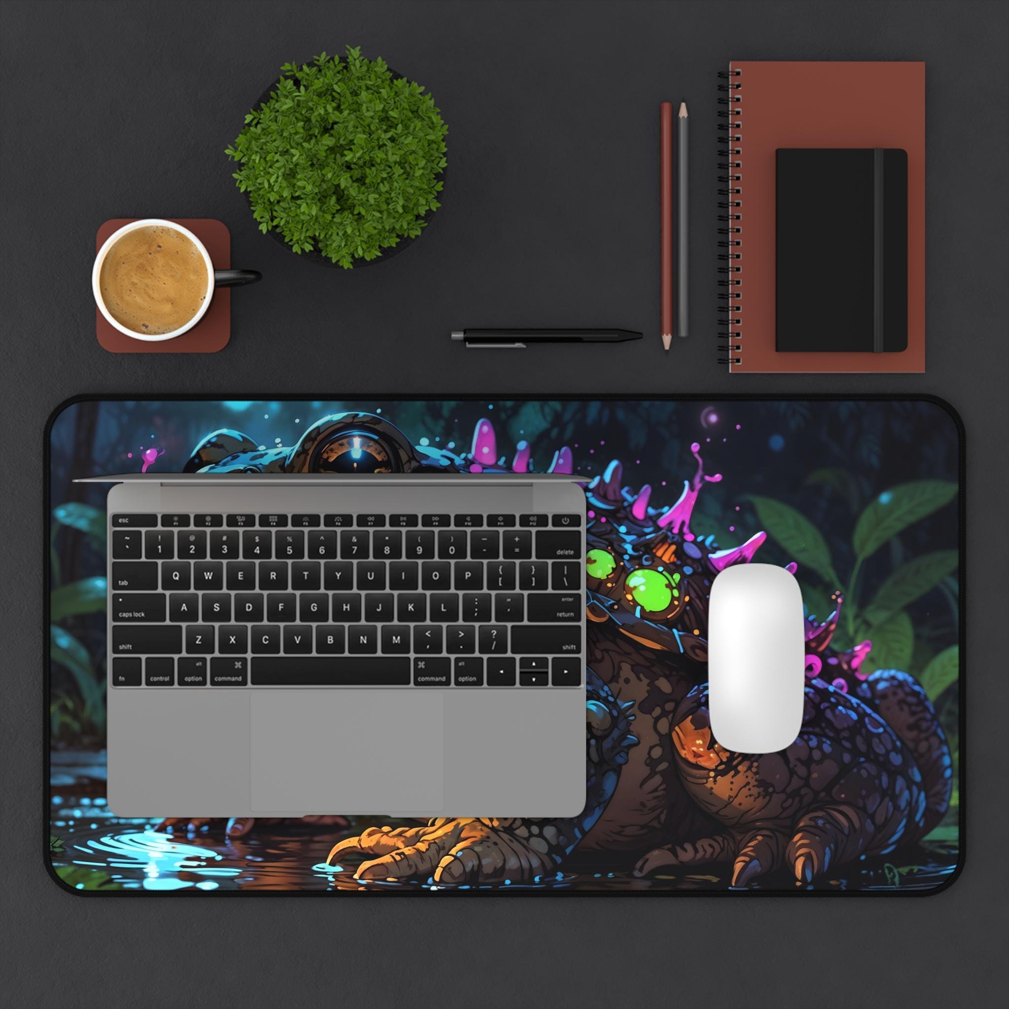 Cute Celestial Frog Desk Mat - - Desk Setup Workspace 评论和价格