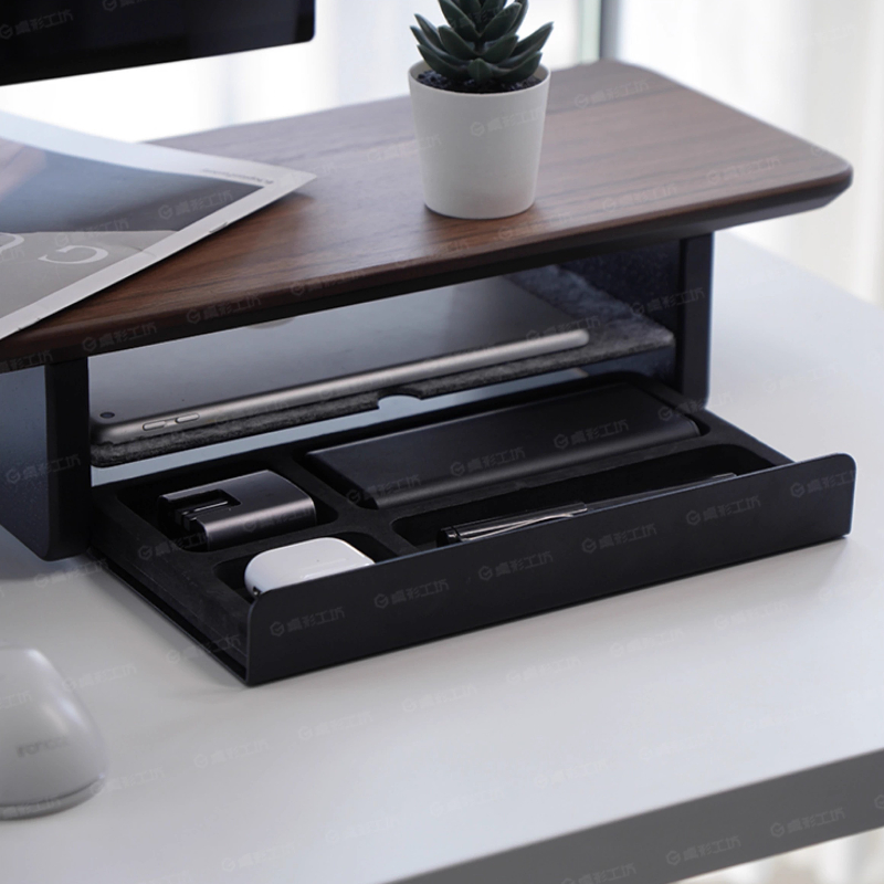 Monitor Stand Riser Storage Dr - Desk Setup Computer 评论和价格
