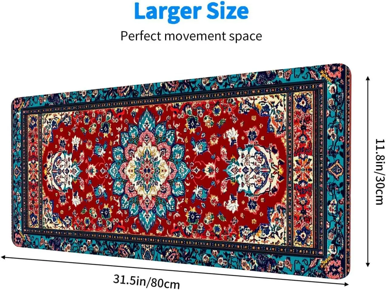 Stylish Ornate Persian Floral  - Desk Setup With Laptop 评论和价格