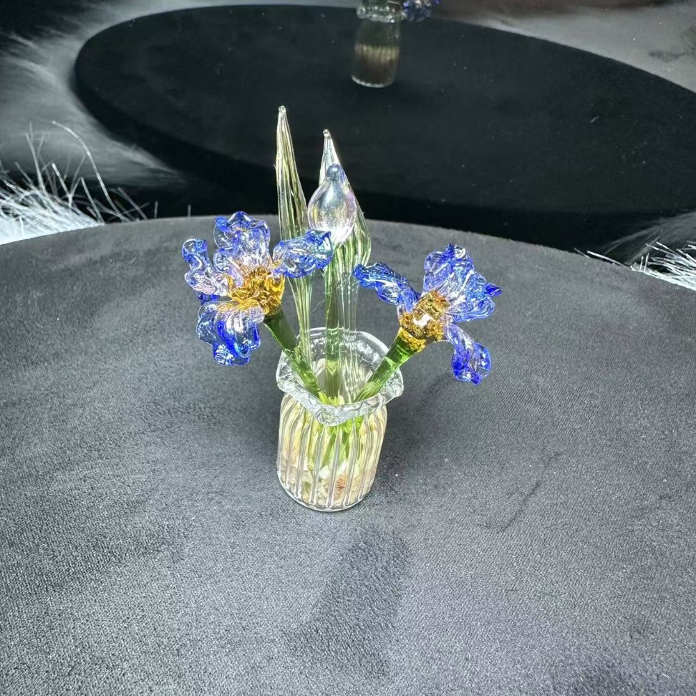 1 PC Handmade Glass Floral Bou - Desk Setup Computer 评论和价格