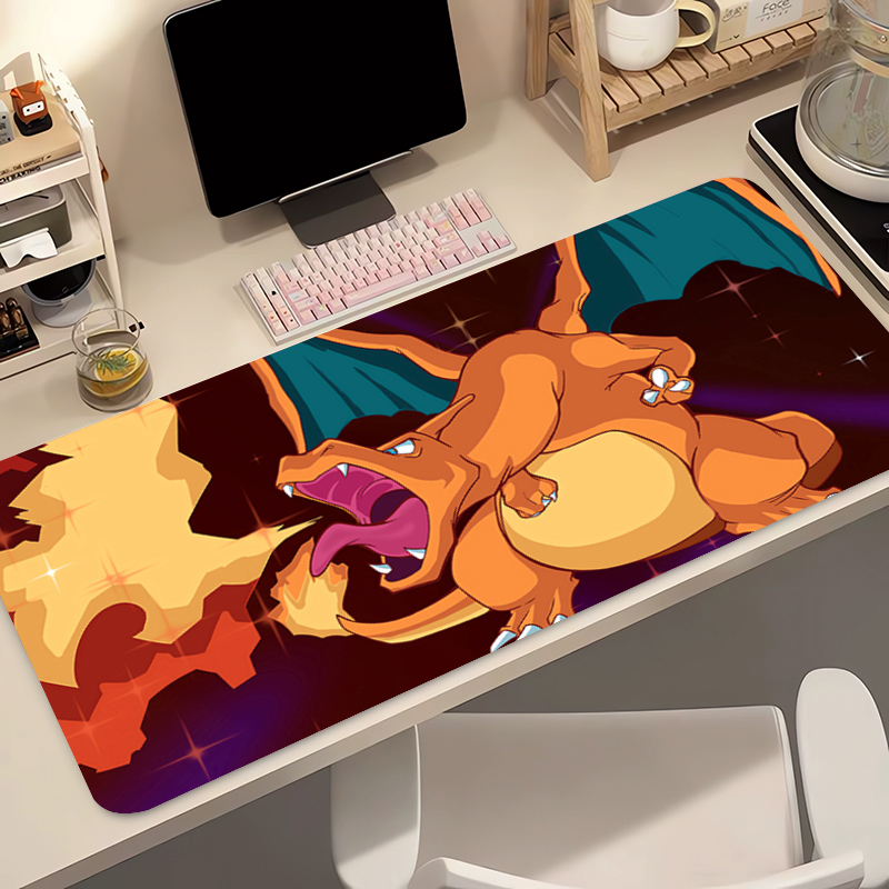 Anime Mouse Pad Pokemon Chariz - Desk Setup Accessories 评论和价格