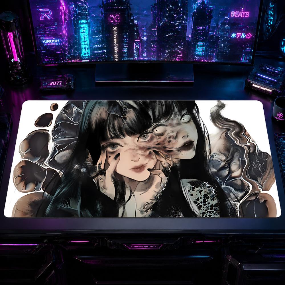 Gaming Mouse Pad JJunji Ito Co - Desk Setup With Laptop 评论和价格