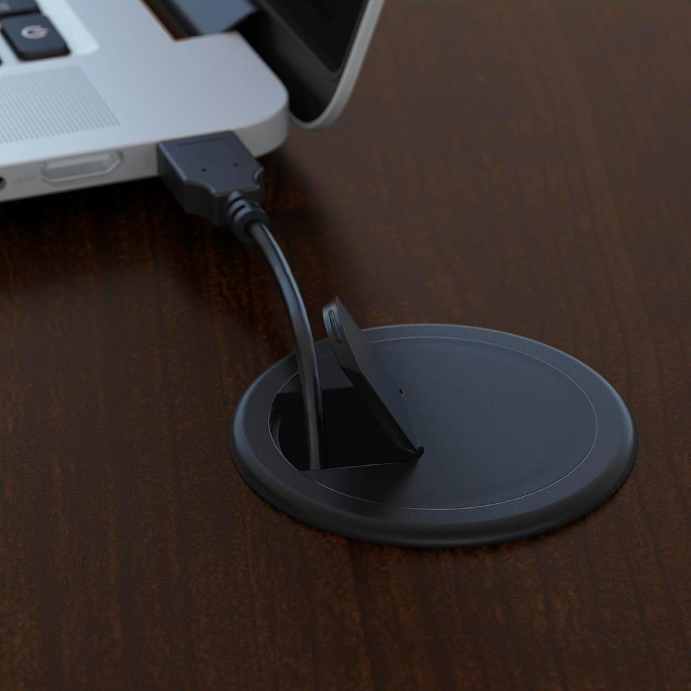 66W Office Desk in Mocha Cherr - Desk Setup Workspace 评论和价格