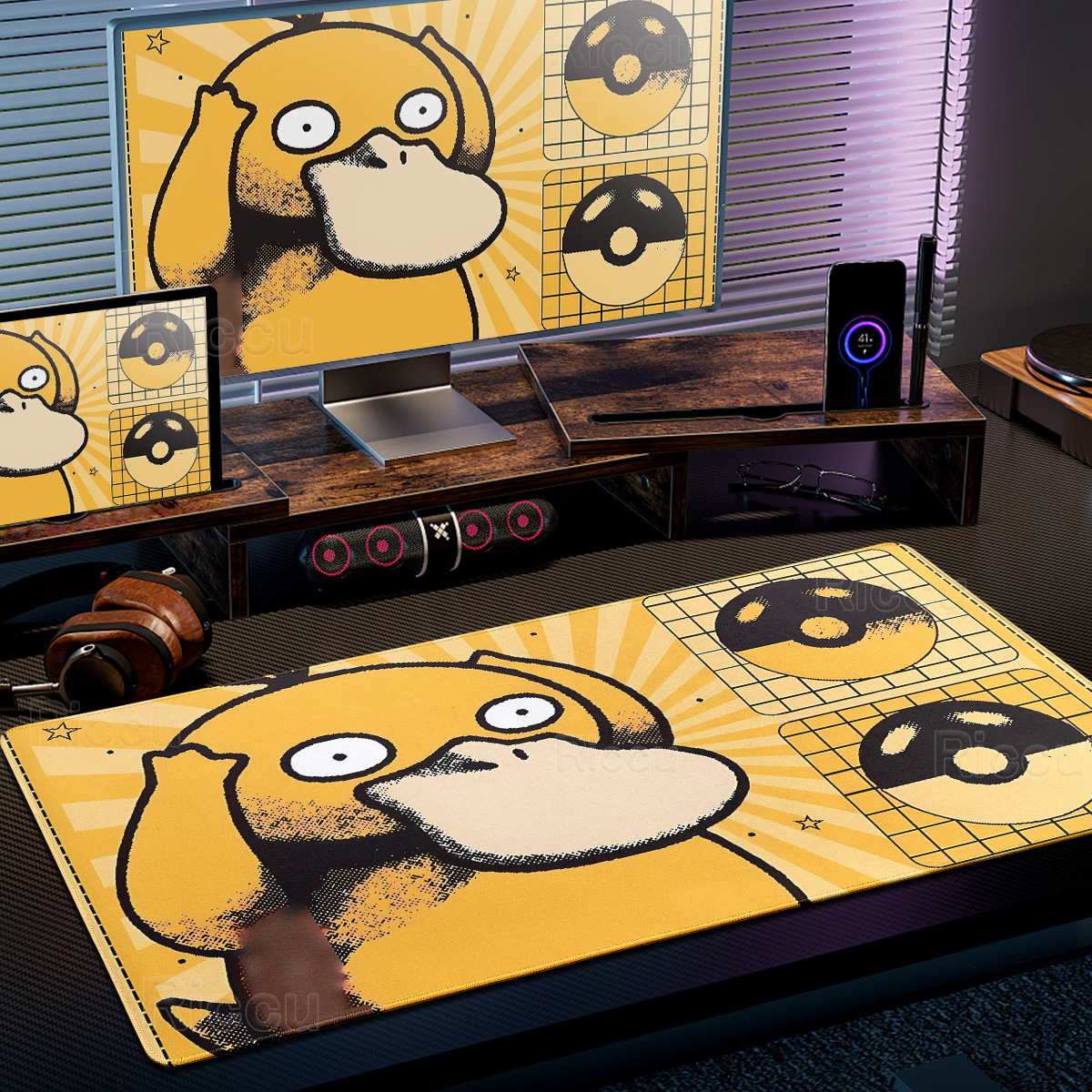 Cartoon Pokémon Mouse Pad Non- - Desk Setup With Laptop 评论和价格