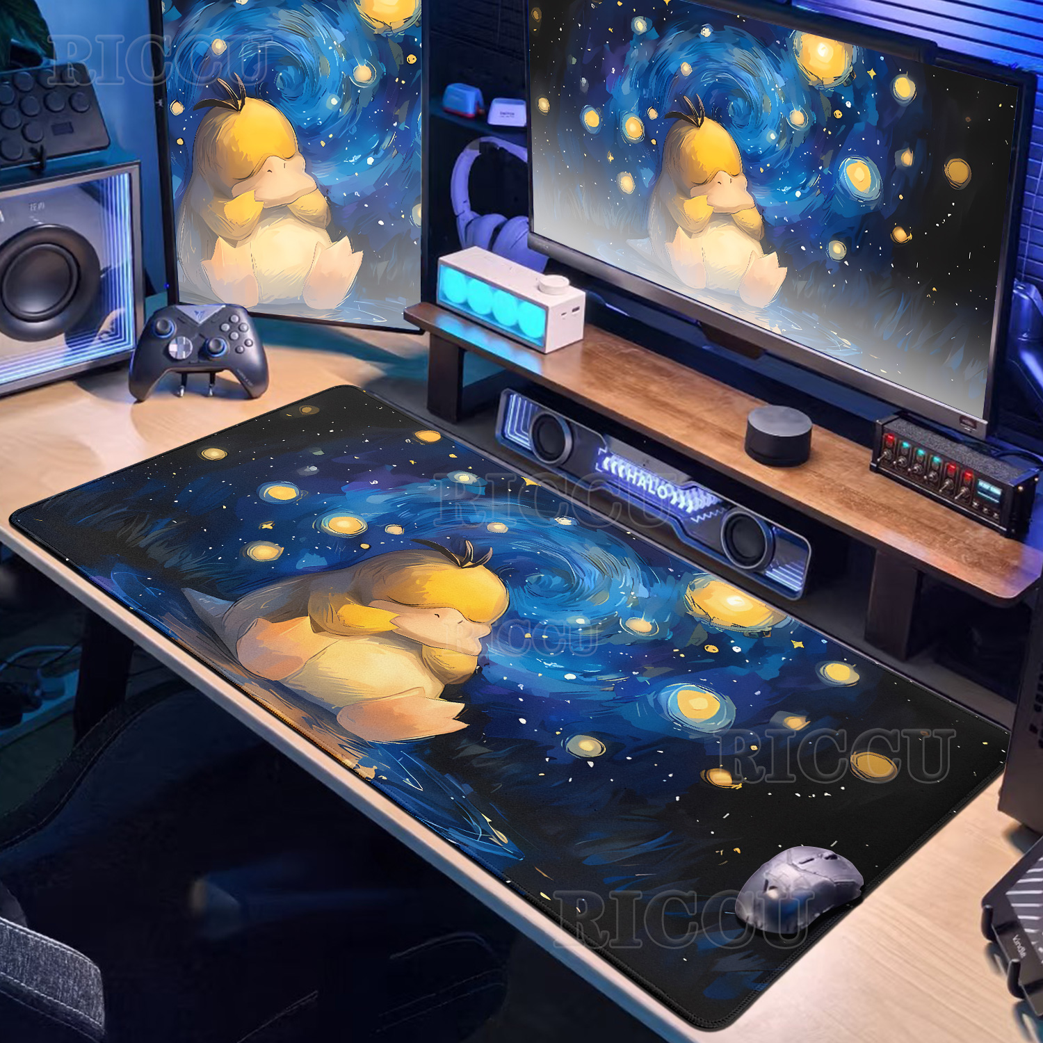 Cartoon Pokémon Mouse Pad Non- - Desk Setup With Laptop 评论和价格