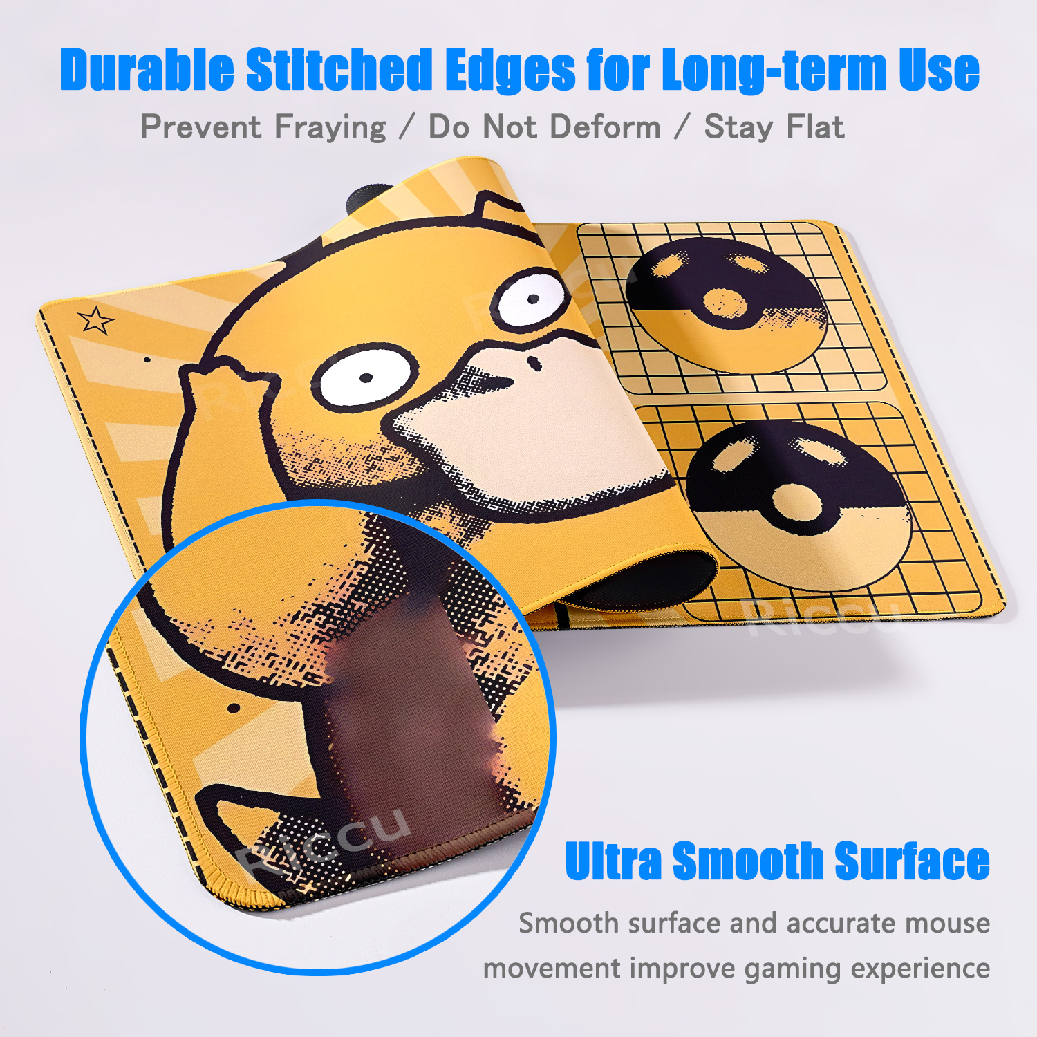 Cartoon Pokémon Mouse Pad Non- - Desk Setup With Laptop 评论和价格