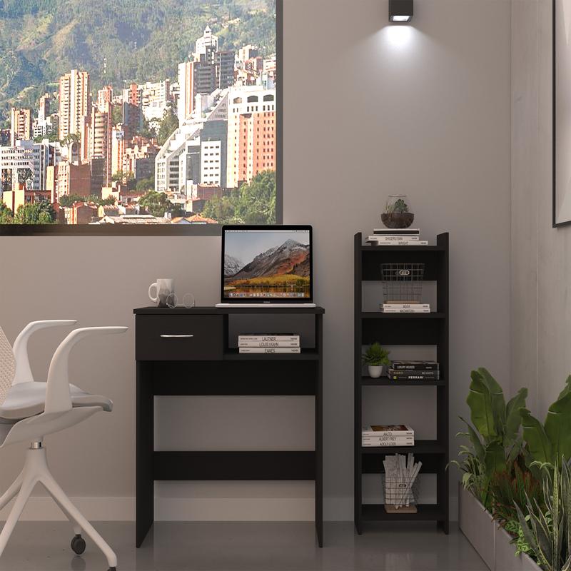 Black Home Office Set, 2-Piece - Desk Setup Workspace 评论和价格
