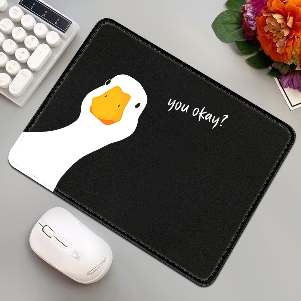 Black Mini Mouse Pad Funny Goo - Desk Setup Black 评论和价格
