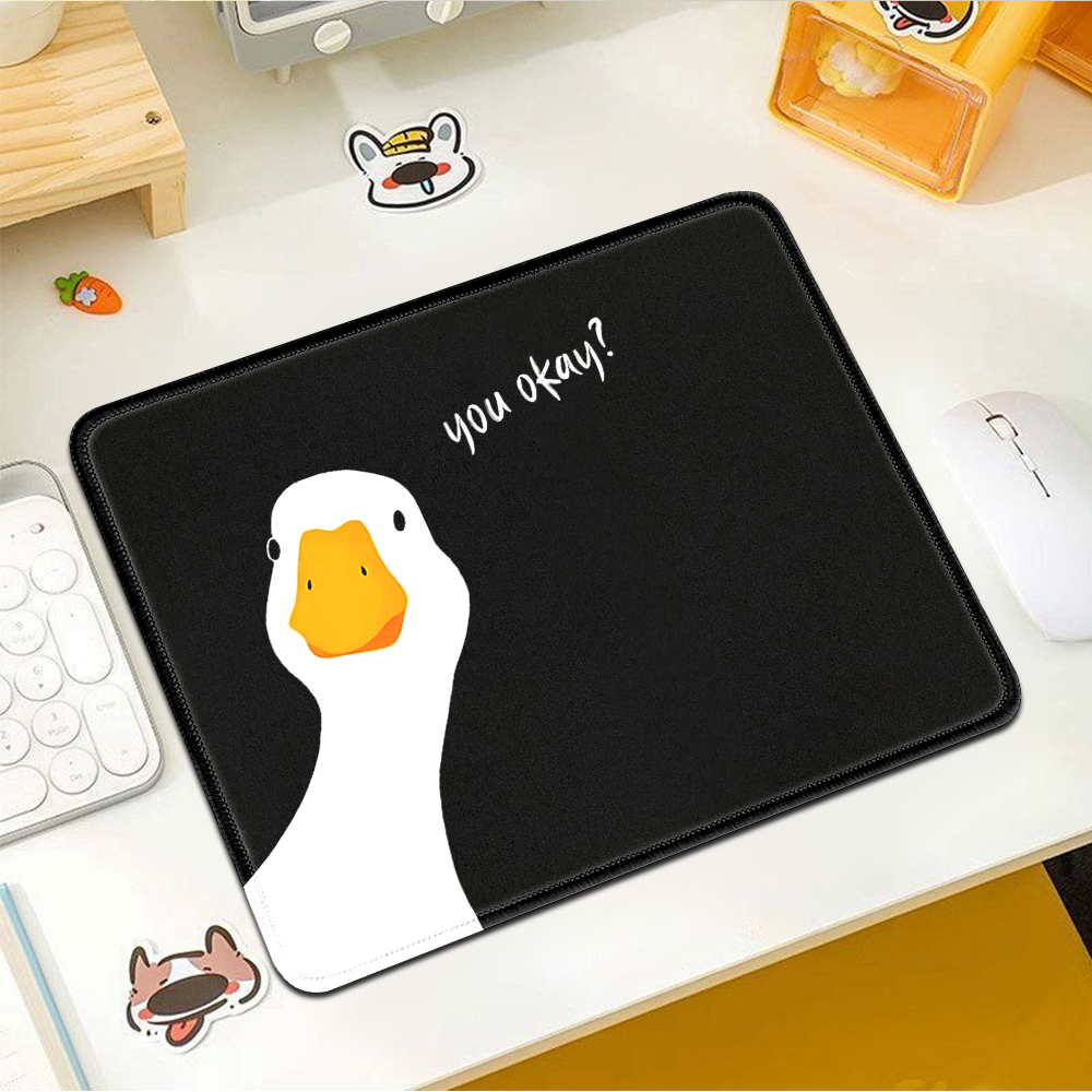 Black Mini Mouse Pad Funny Goo - Desk Setup Black 评论和价格
