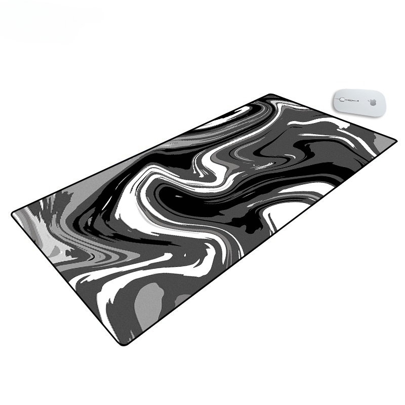 Large Mat Mouse Pad Fluid Art  - Desk Setup With Laptop 评论和价格