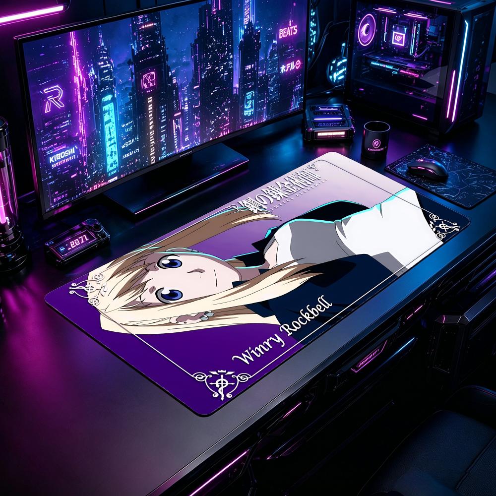 Gaming Mouse Pad FFullmetal Al - Desk Setup With Laptop 评论和价格