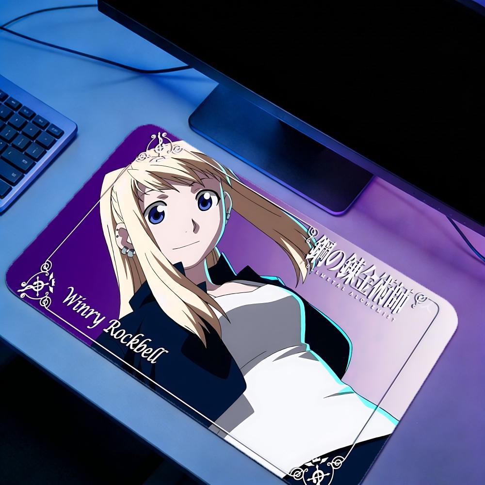 Gaming Mouse Pad FFullmetal Al - Desk Setup With Laptop 评论和价格