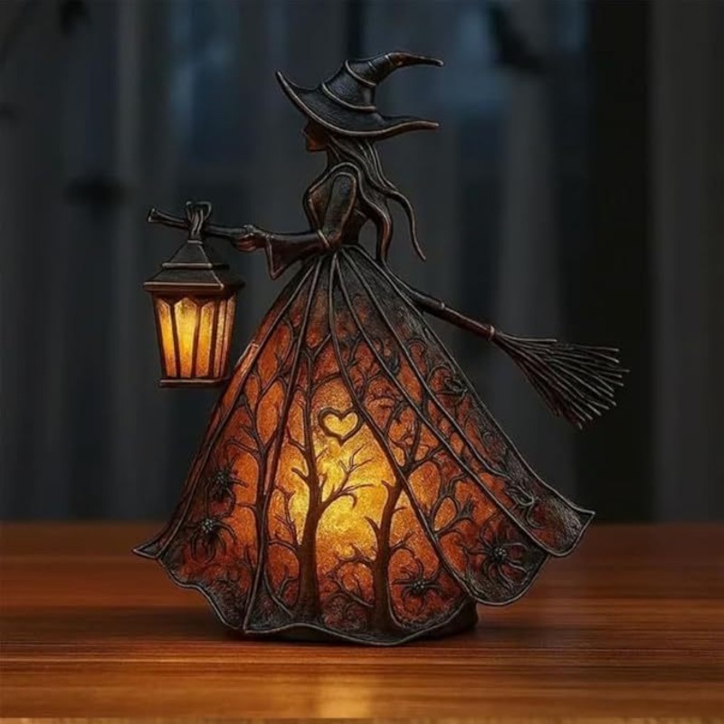 16cm/6.3in Halloween Witch Des - Desk Setup Light 评论和价格