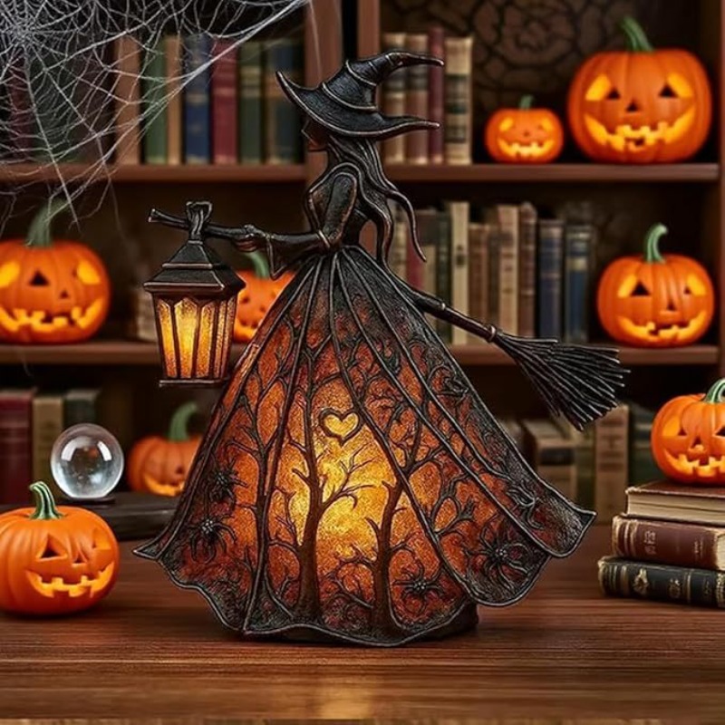 16cm/6.3in Halloween Witch Des - Desk Setup Light 评论和价格