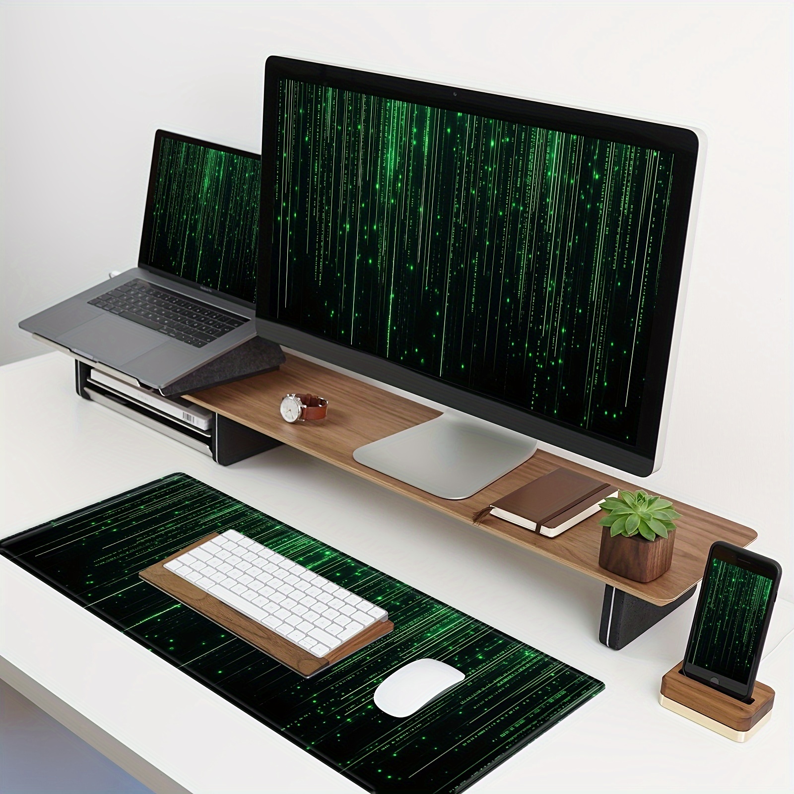 Large Green Code Gaming Mouse  - Desk Setup Coding 评论和价格