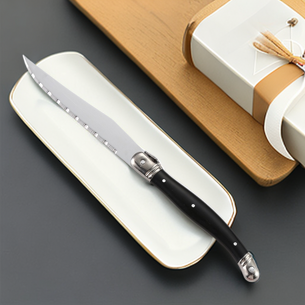 9'' Laguiole Steak Knives Set  - Desk Setup Black 评论和价格