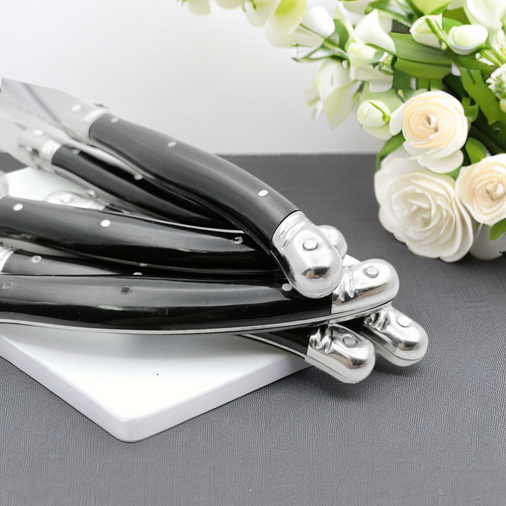 9'' Laguiole Steak Knives Set  - Desk Setup Black 评论和价格