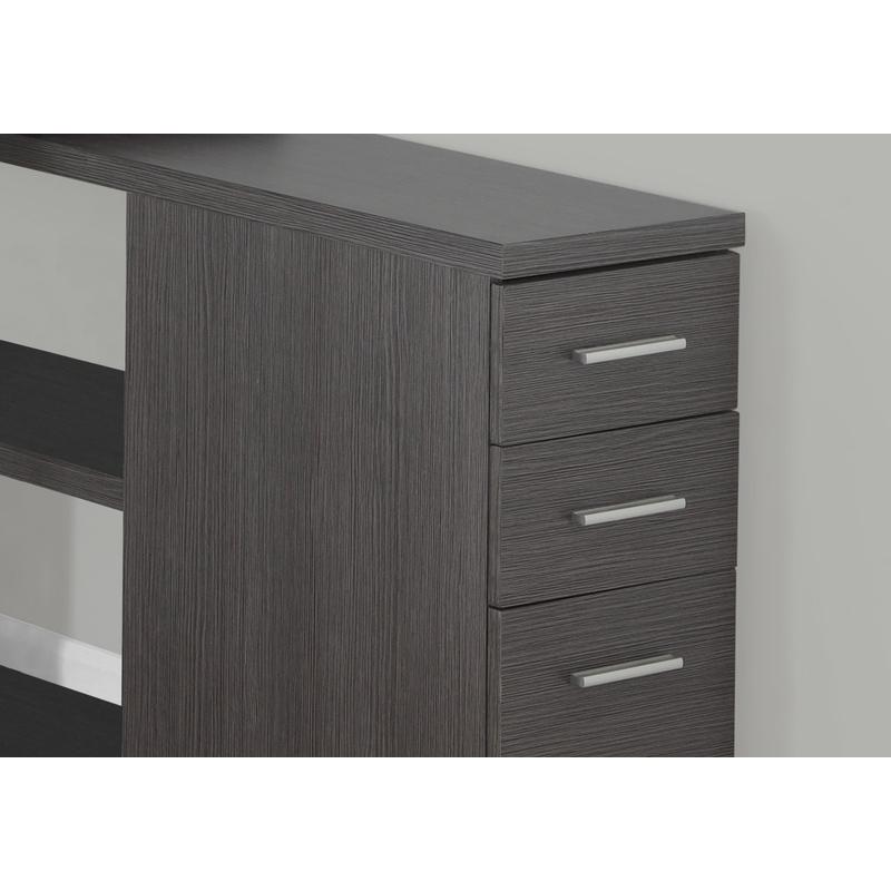 L-Shaped Computer Desk for Hom - Desk Setup Grey 评论和价格