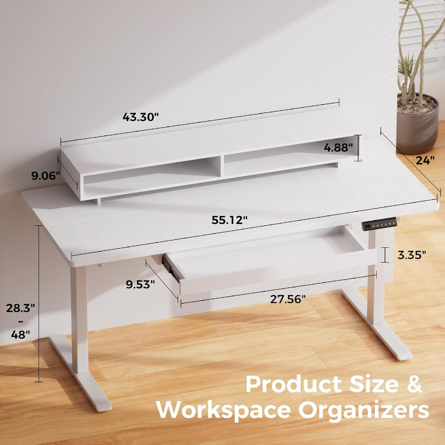 Height Adjustable Electric Sta - Desk Setup Workspace 评论和价格