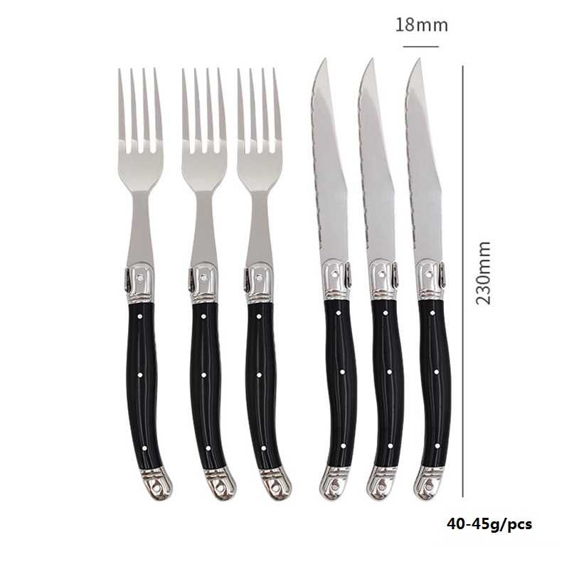 8'' Laguiole Style Black Steak - Desk Setup Black 评论和价格