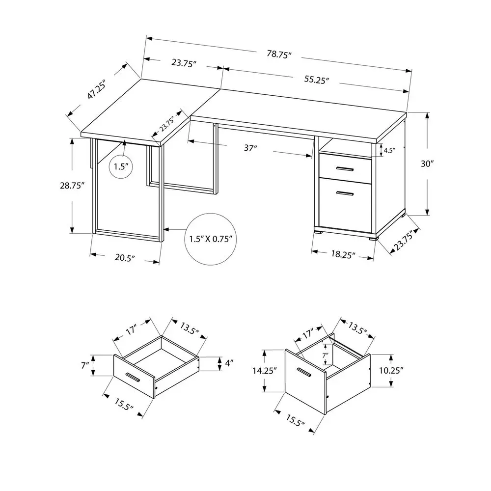I 7257 Computer Desk, Home Off - Work Desk Home Setup 评论和价格