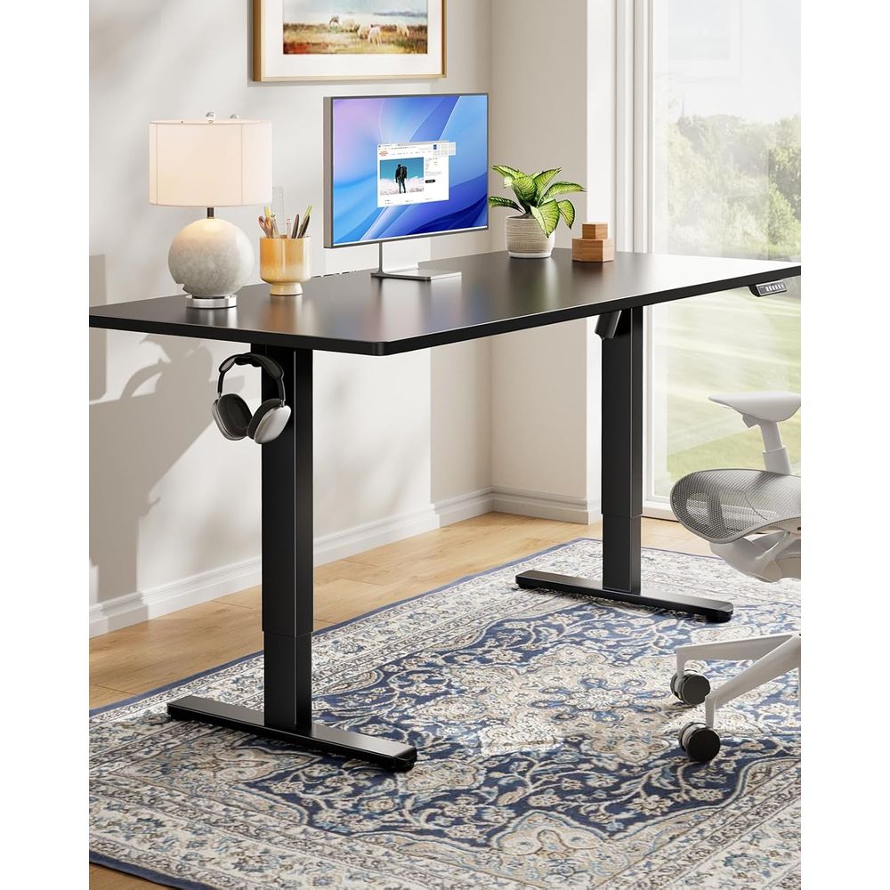 Electric Standing Desk, Whole  - Desk Setup With Laptop 评论和价格