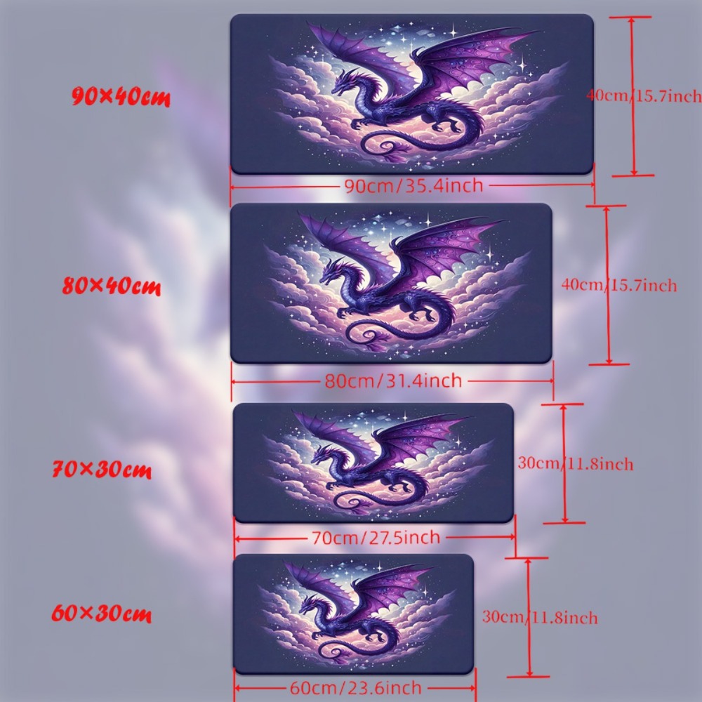 Dragon Sky Art XXL Mouse Pad - - Desk Setup Workspace 评论和价格