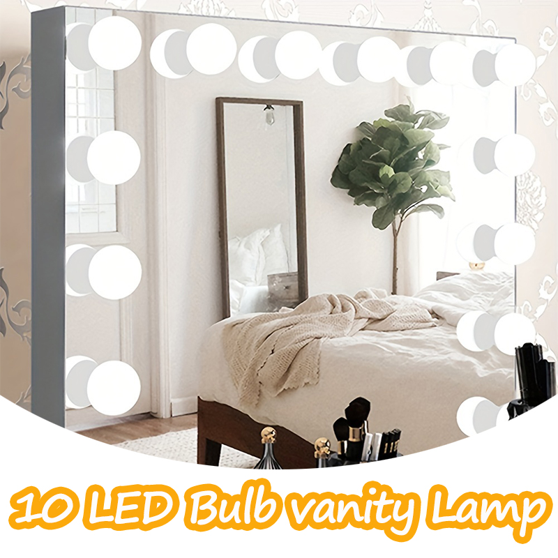 10LED Makeup Mirror Light Bulb - Desk Setup Light 评论和价格