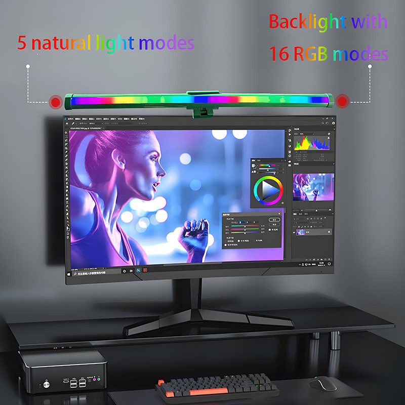 RGB Computer Monitor Light Bar - Desk Setup Light 评论和价格