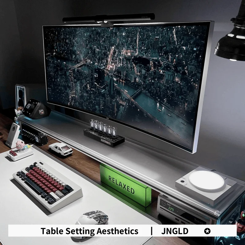 Aluminum Monitor Stand Acrylic - Desk Setup Monitor And Laptop 评论和价格