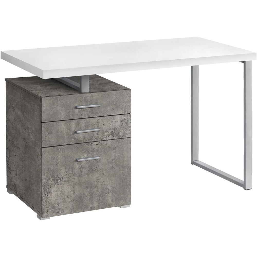 Contemporary 48 Metal & Lamina - Desk Setup Grey 评论和价格