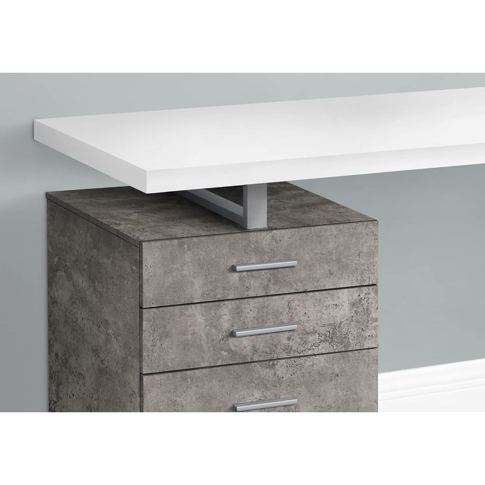Contemporary 48 Metal & Lamina - Desk Setup Grey 评论和价格