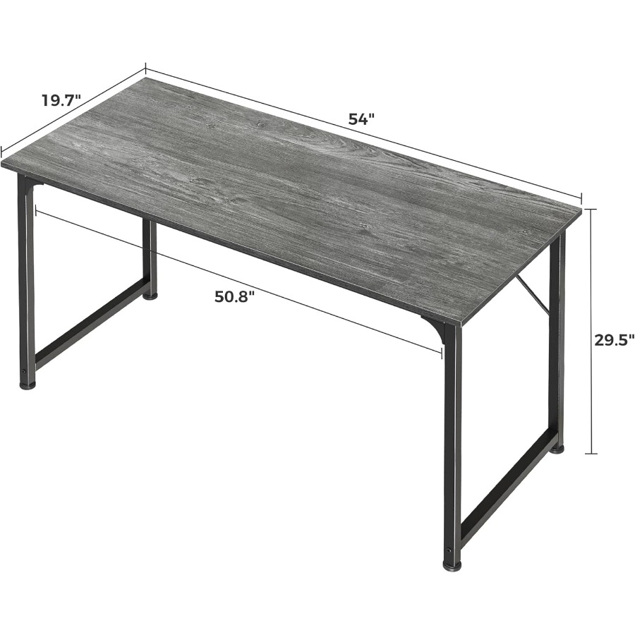55 Inch Computer Desk for Home - Desk Setup Grey 评论和价格