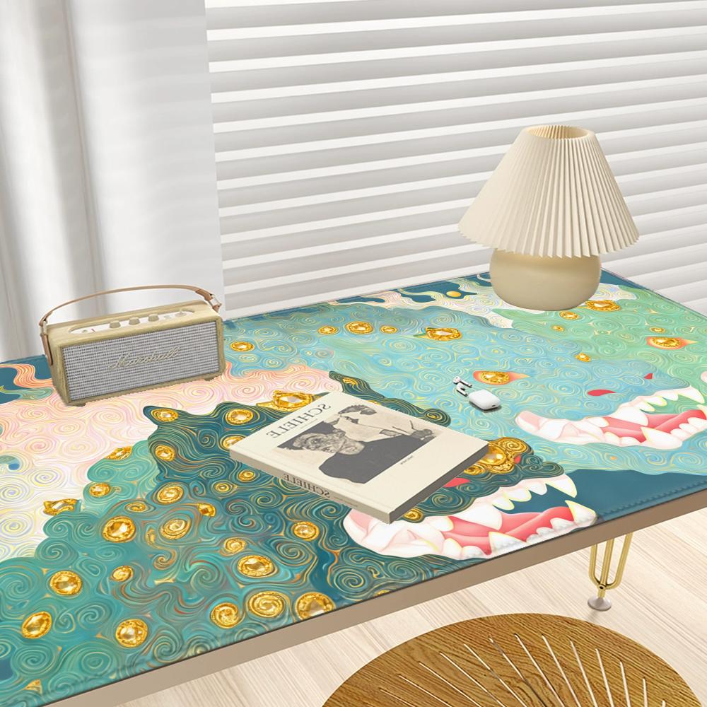 HYBXAXC Mythic Dragon Desk Mat - Desk Setup Workspace 评论和价格