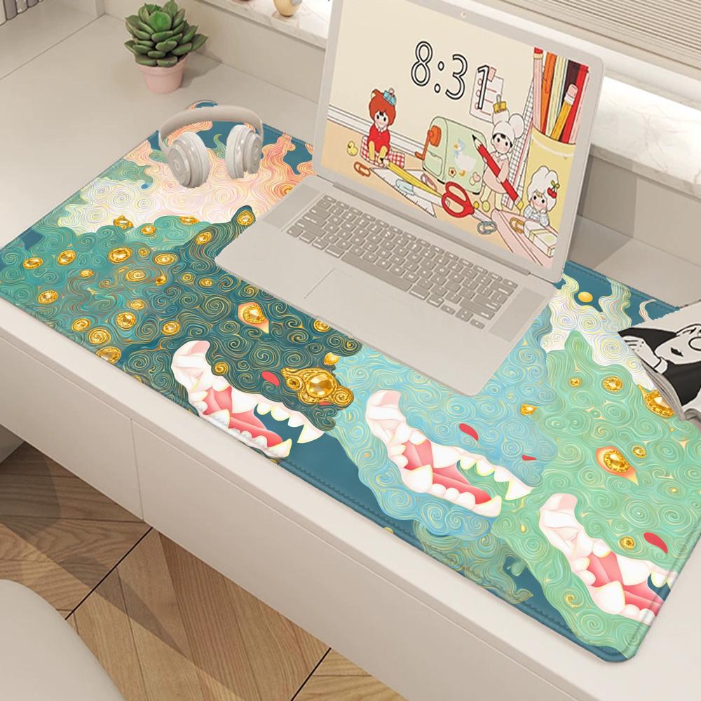 HYBXAXC Mythic Dragon Desk Mat - Desk Setup Workspace 评论和价格