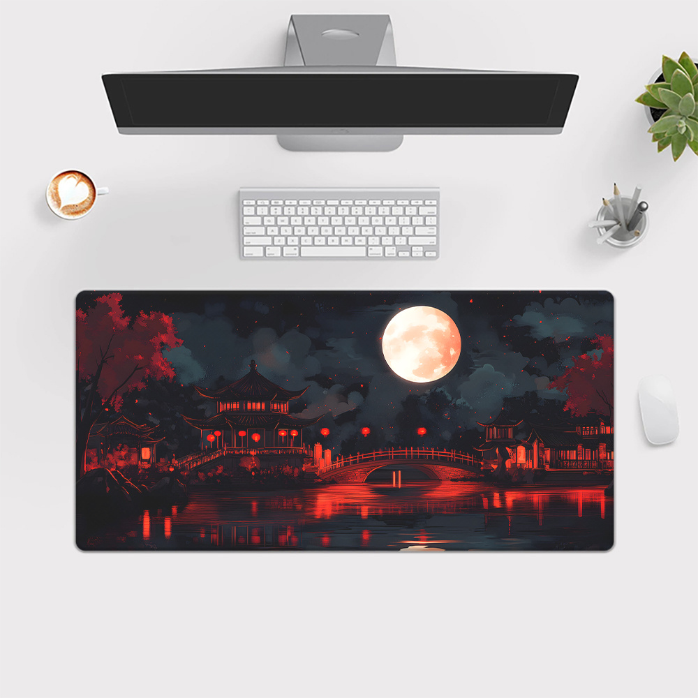 Gaming Work Desk Mat Mouse Pad - Desk Setup Laptop And Pc 评论和价格