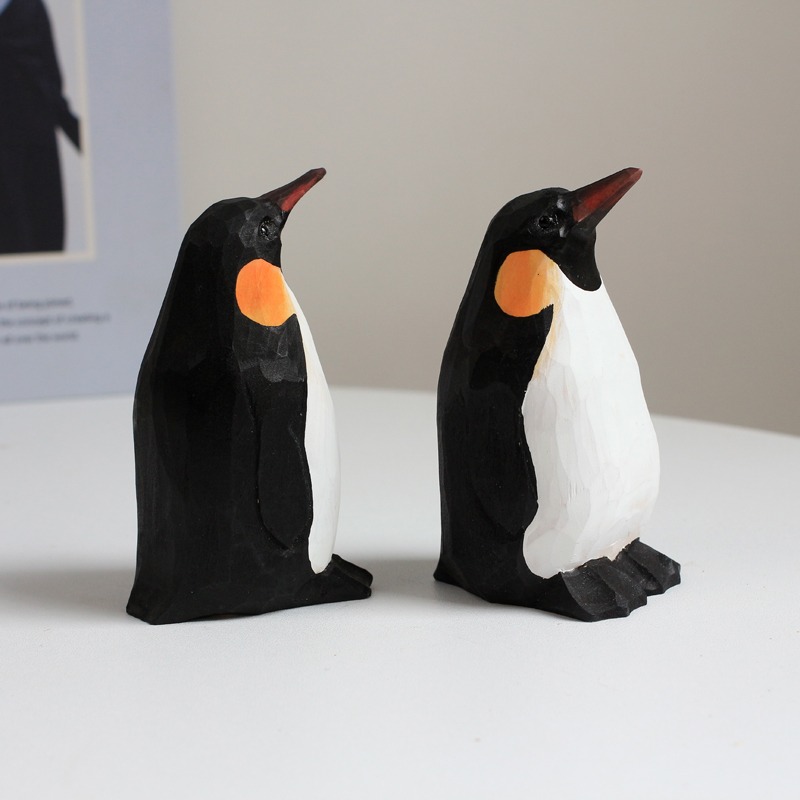 1 PC Emperor Penguin Handcarve - Desk Setup Computer 评论和价格