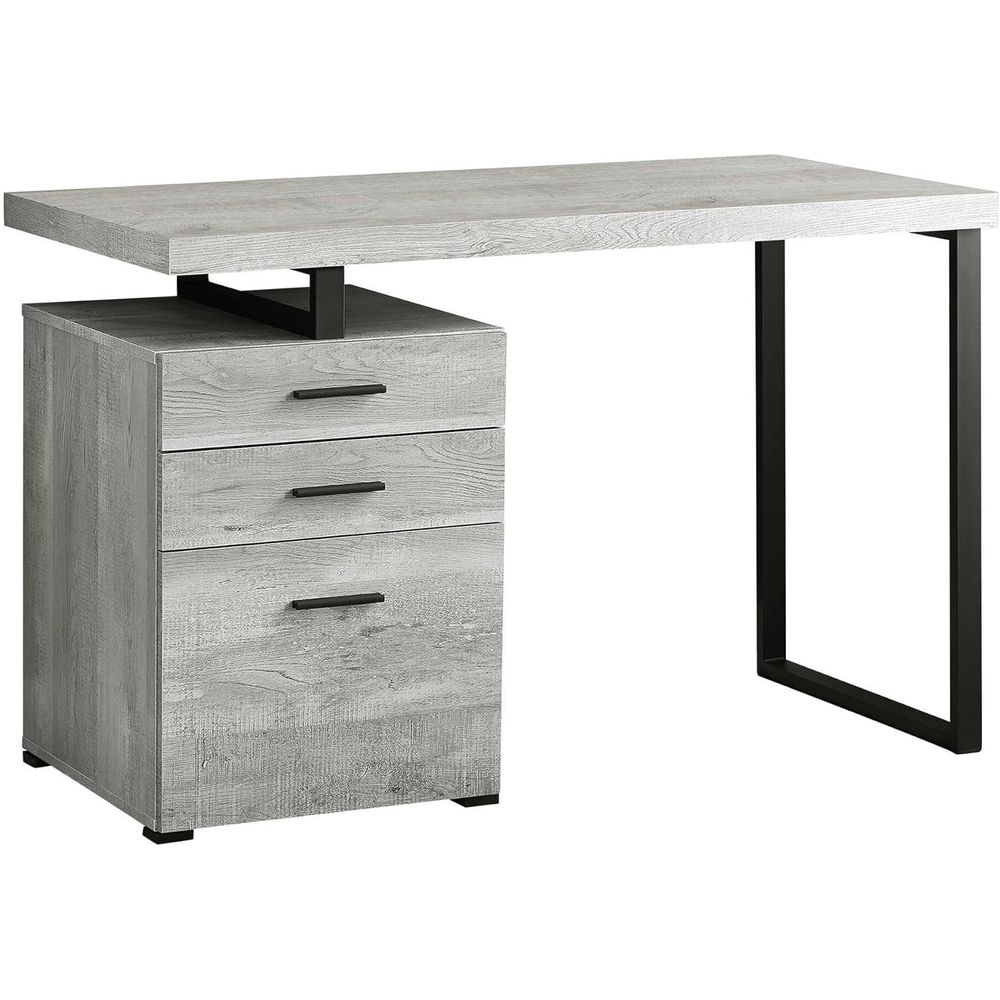 48 Grey Reclaimed Wood Desk wi - Desk Setup Grey 评论和价格