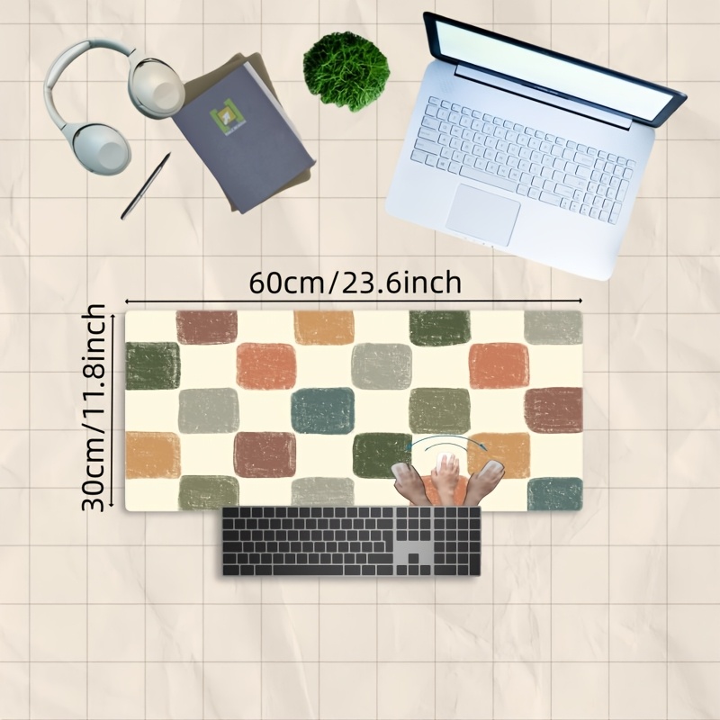 Vibrant Checkered Pattern Desk - Desk Setup Workspace 评论和价格