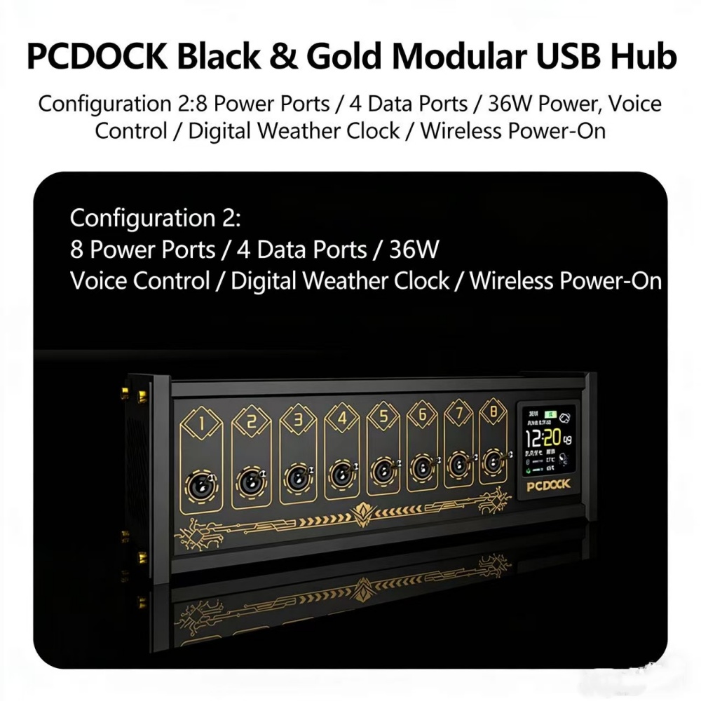 PCDOCK Block USB Desktop Power - Desk Setup With Laptop 评论和价格